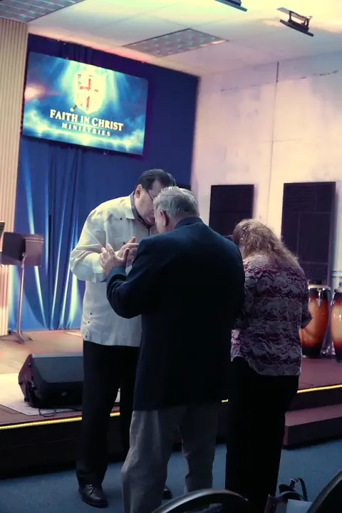 Prayer at the altar